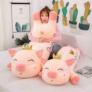 Gấu bông heo vương miêng dài