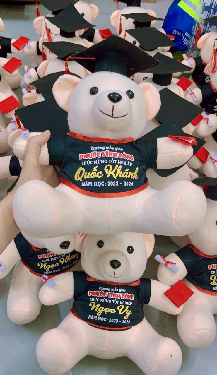 Cách chọn gấu bông in thêu logo